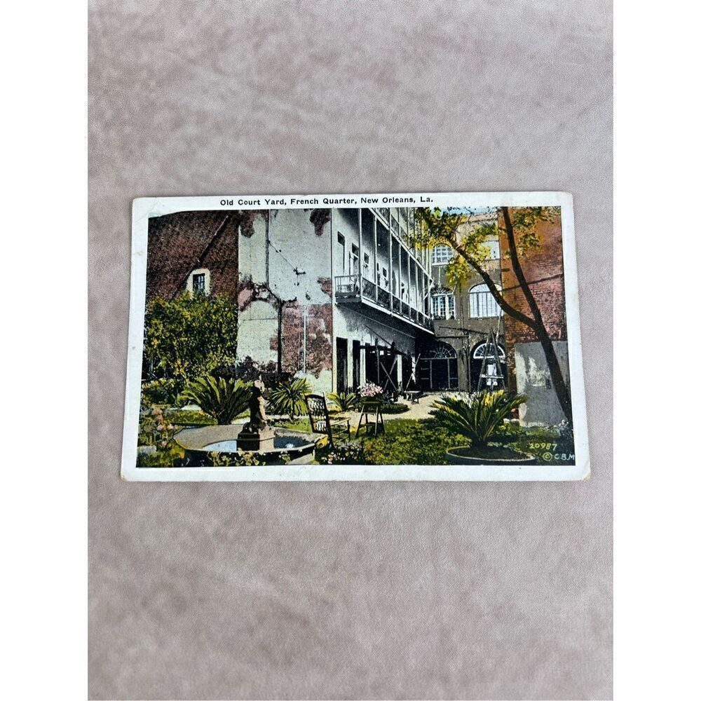 Vintage New Orleans French Quarter Postcard